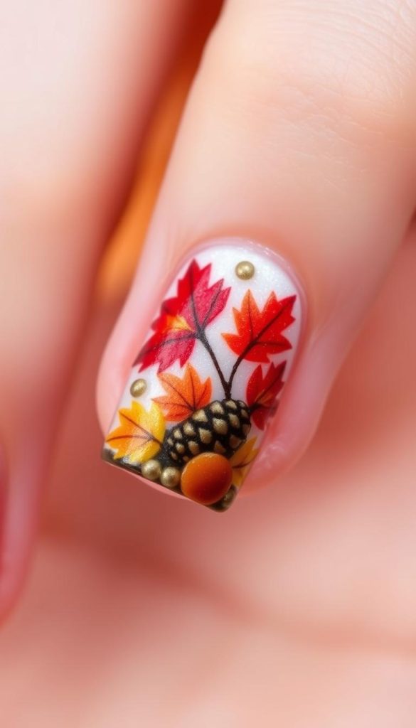 thanksgiving nails designs fall autumn color