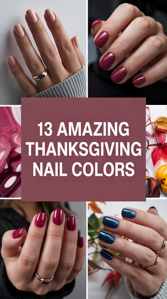 Thanksgiving nails color Thanksgiving nails color