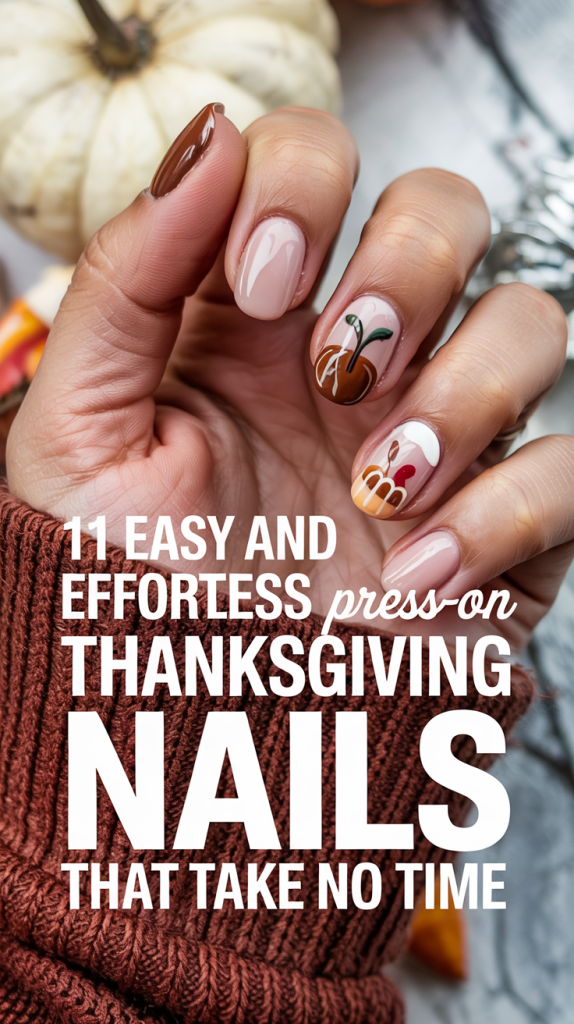 Thanksgiving nails easy Thanksgiving nails easy