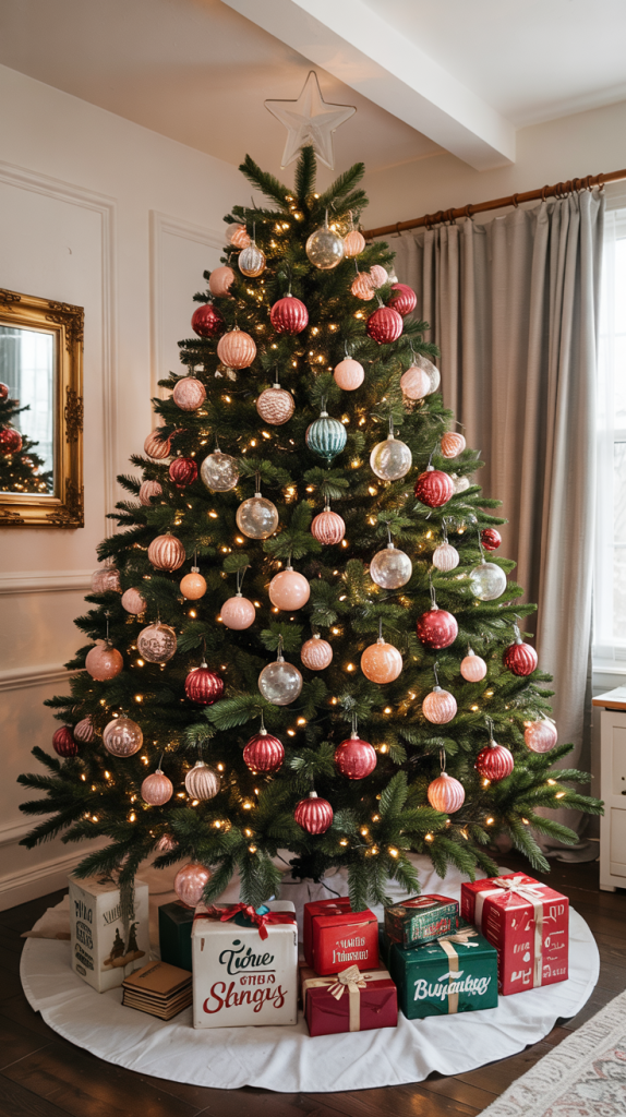 colorful vintage Christmas tree