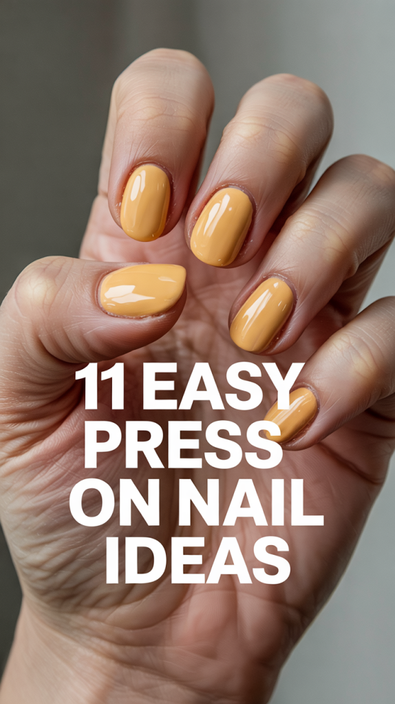 Thanksgiving Nails Easy press on nails design ideas