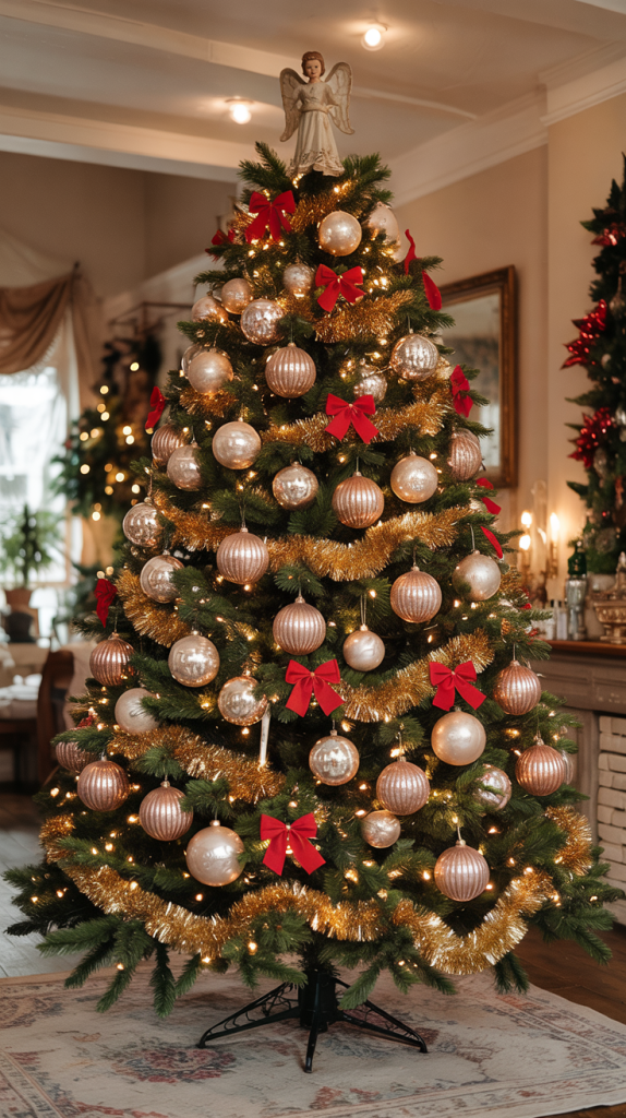 vintage Christmas tree tinsel