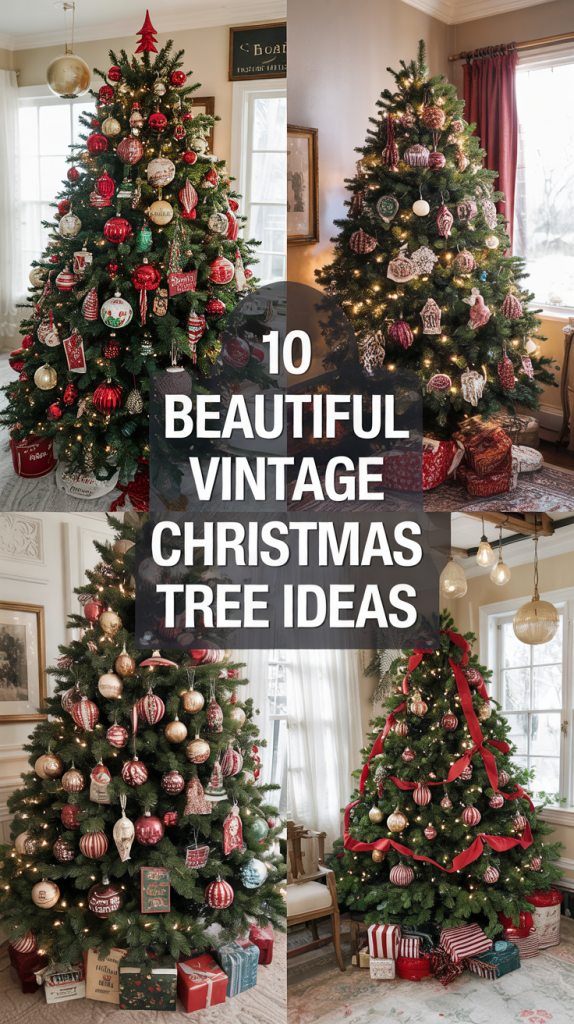 vintage Christmas tree decorations