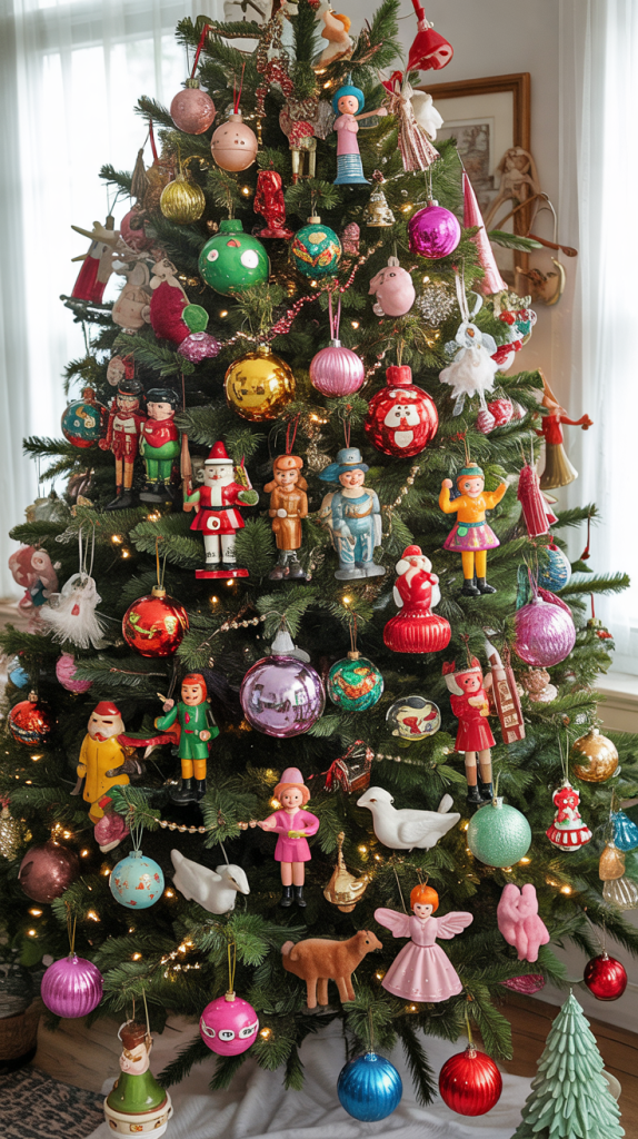 vintage tree themes christmas ideas