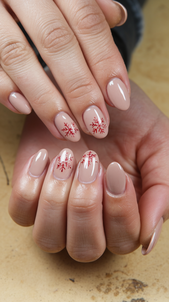 Basic Christmas Nails Acrylic