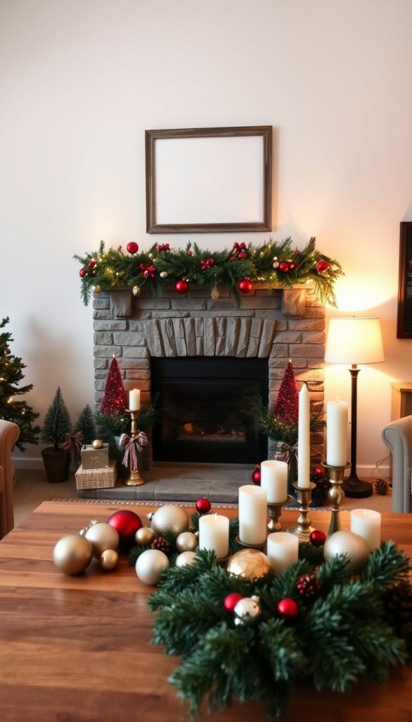 Christmas Mantel Decoration Preparation Christmas Mantel Decoration Preparation
