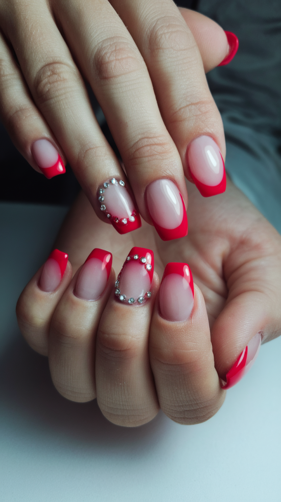 Simple Christmas Nails Christmas Nails Red