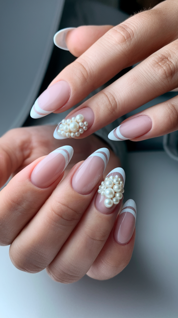 Christmas almond nails ideas