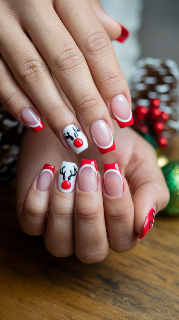 Christmas nails simple classy