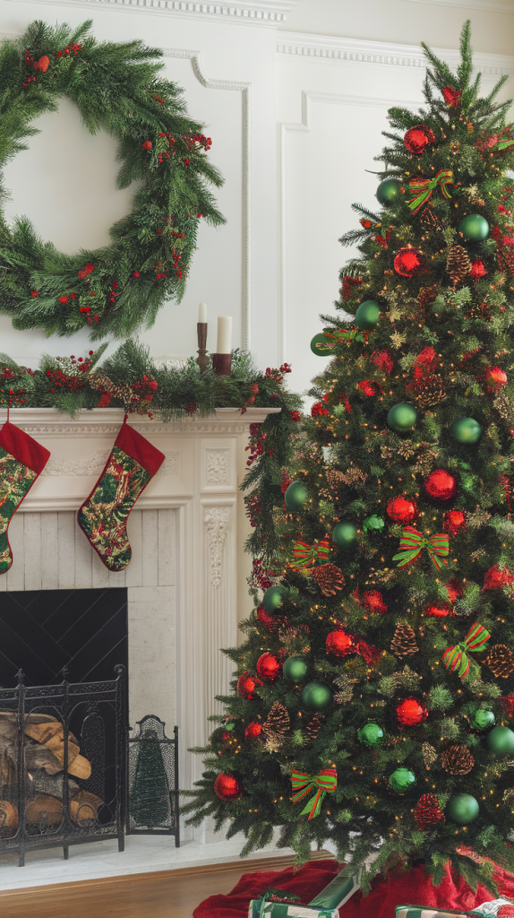 Christmas tree ideas red and green Christmas tree ideas red and green