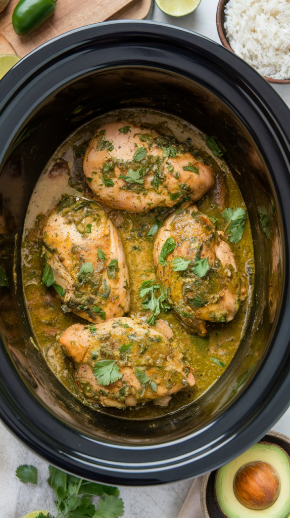 Healthy Dinner Recipes Crockpot Crockpot Salsa Verde Chicken Bowls Recipe
