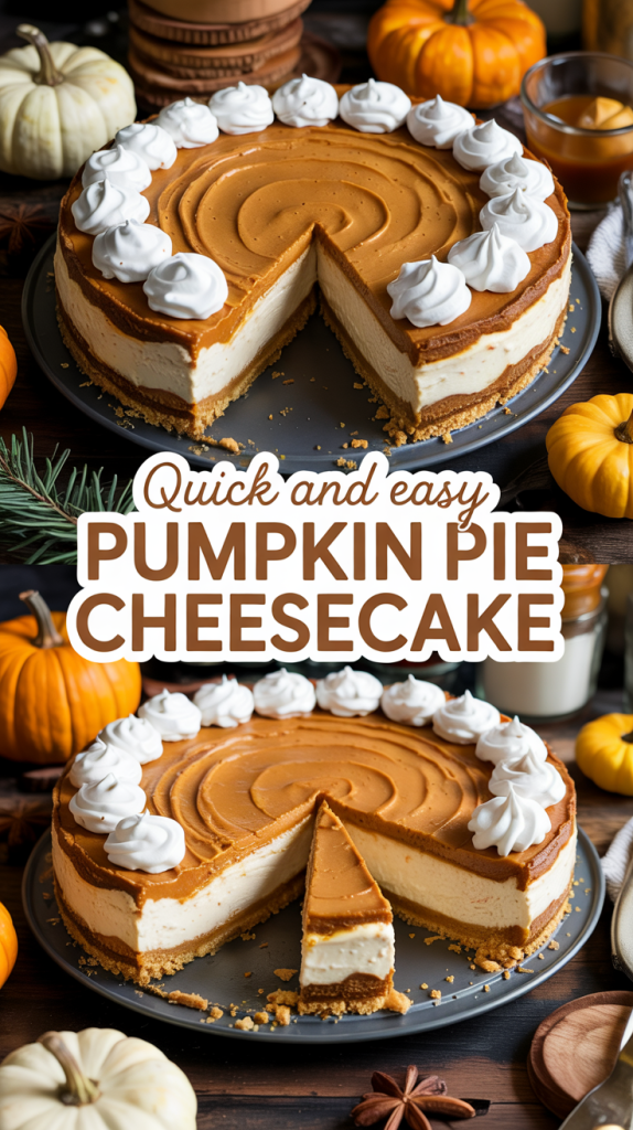 EASY PUMPKIN PIE CHEESECAKE