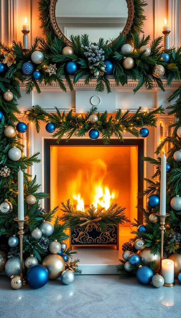 Festive Christmas Mantelpiece Decoration