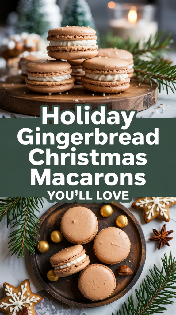 Gingerbread Macarons