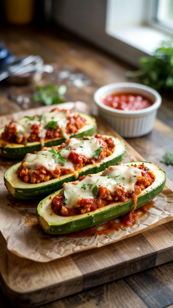 Chicken Dinner Recipes Healthy Healthy Chicken Parmesan Stuffed Zucchini