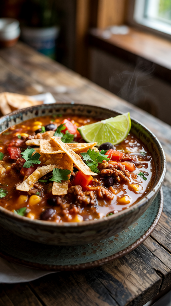 Healthy Ground Beef Recipes for Dinner Healthy Ground Beef Tortilla Soup Recipe