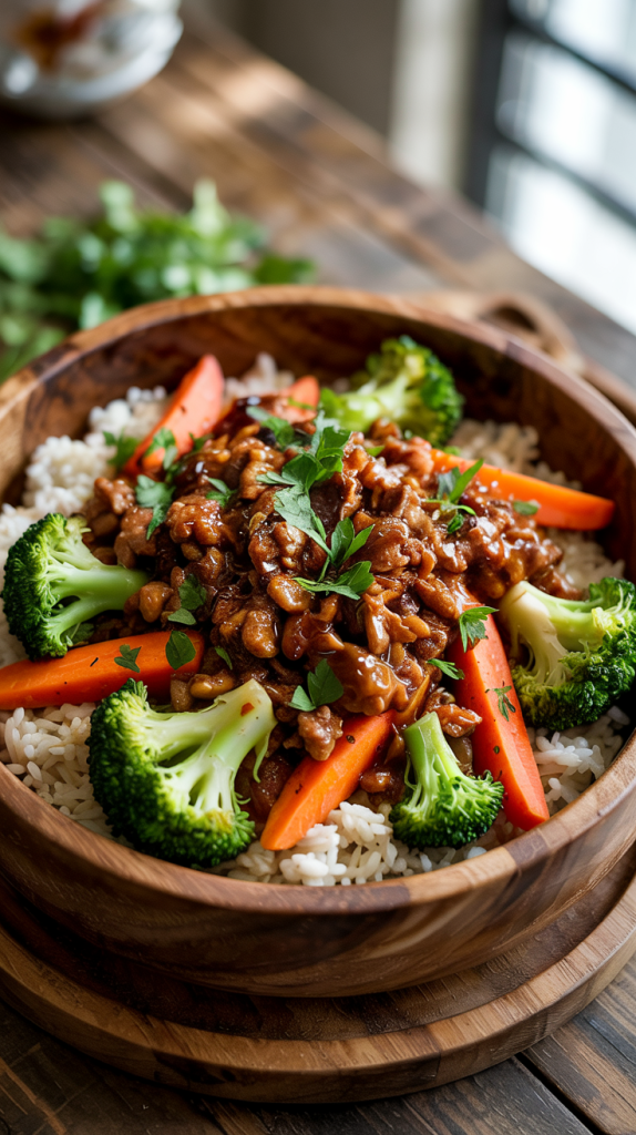 Healthy Turkey Teriyaki Rice Bowls Recipe