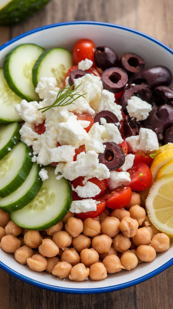 Easy Healthy Dinner Recipes for Two Mediterranean Chickpea Veggie Bowls Recipe