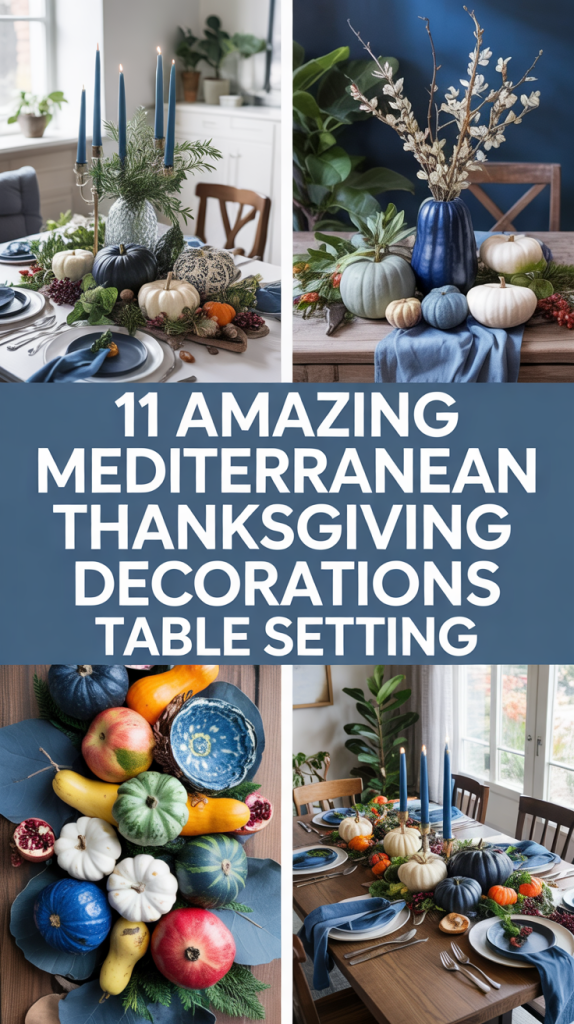 Thanksgiving Decorations Table Setting Mediterranean Thanksgiving Decorations Table Setting