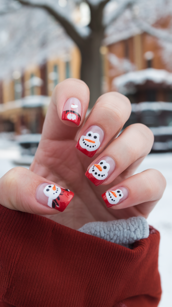 Simple Christmas Nails Nails Christmas Designs