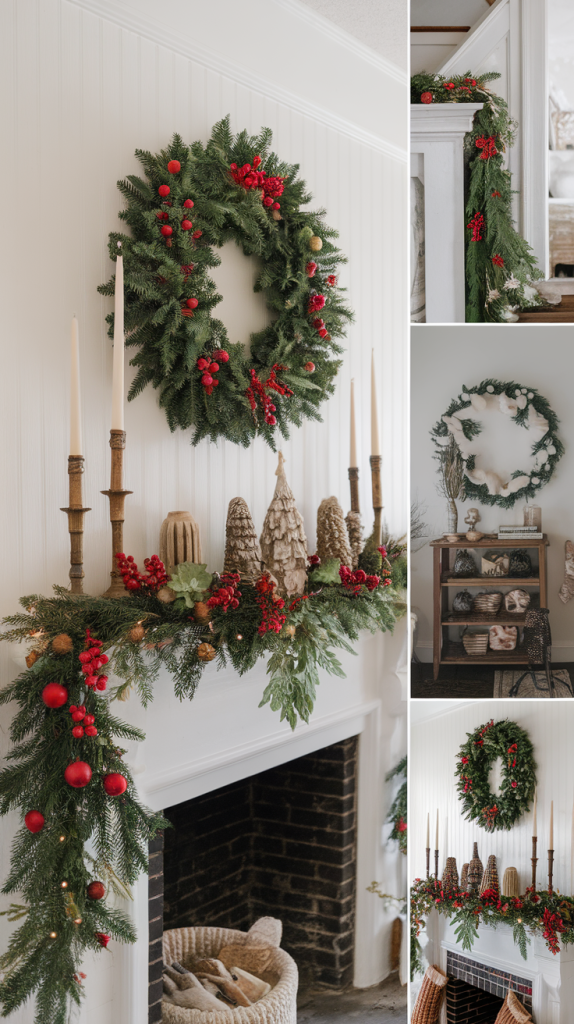 Nature Inspired Christmas Mantle Nature Inspired Christmas Mantle