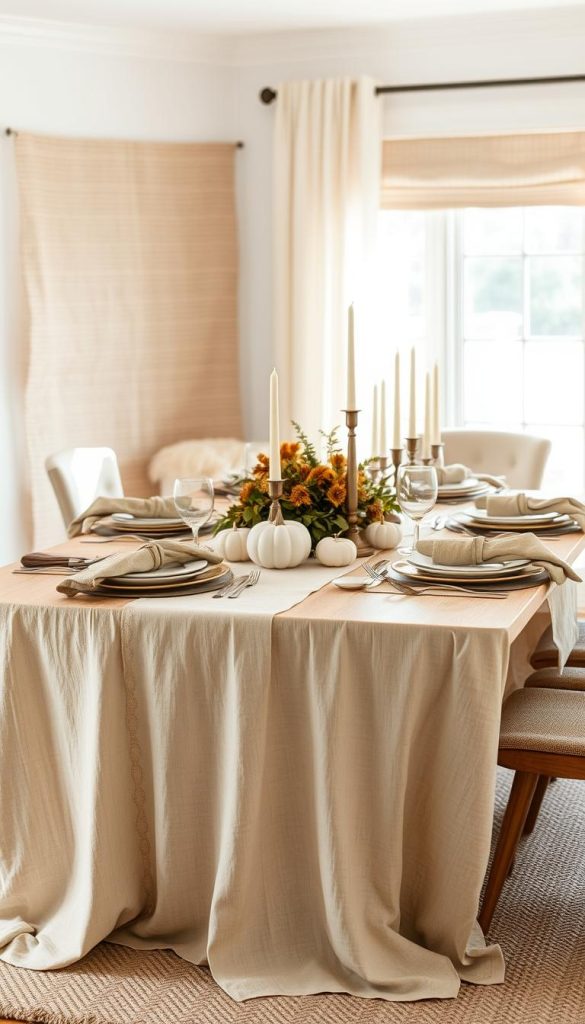 Neutral Thanksgiving Textiles
