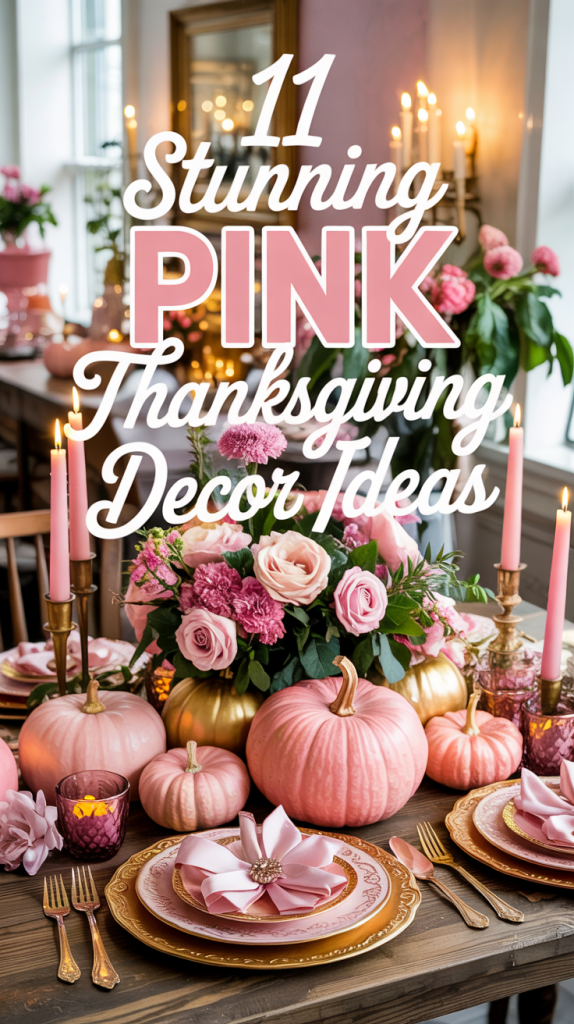 Pink Thanksgiving Decor