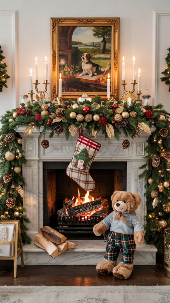 Ralph Lauren Christmas Mantle Decor Ideas