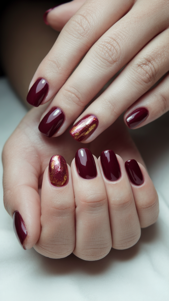 Simple Christmas Acrylic Nails