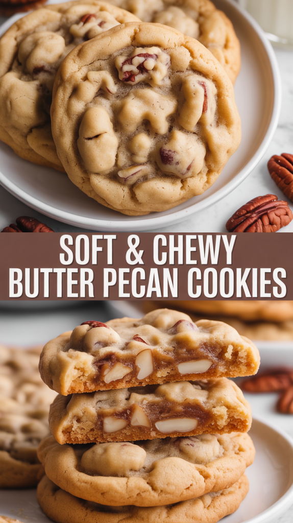 Soft & Chewy Butter Pecan Cookies