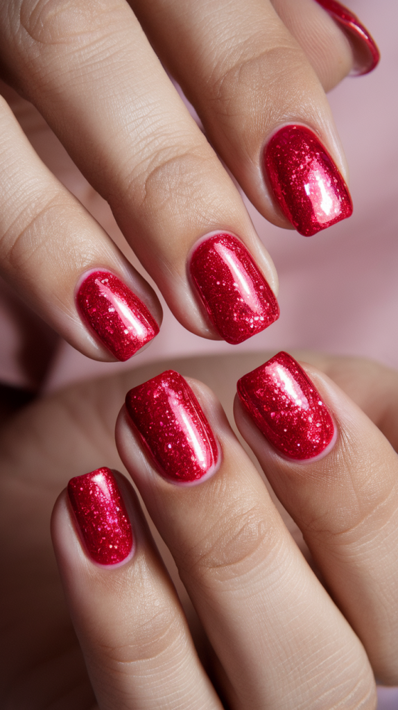 Sparkly christmas nails