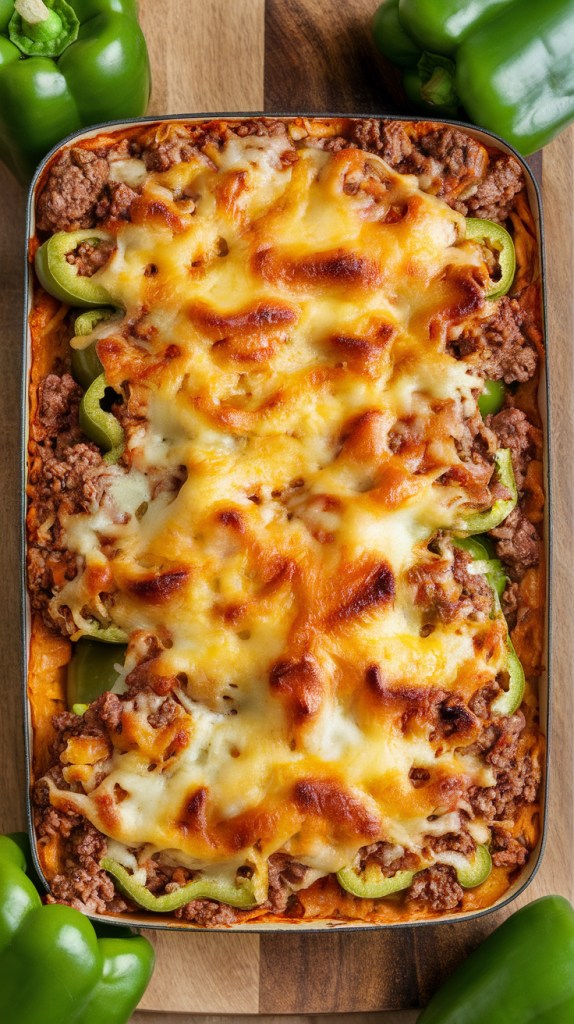 Stuffed Pepper Ground Beef Casserole Recipe