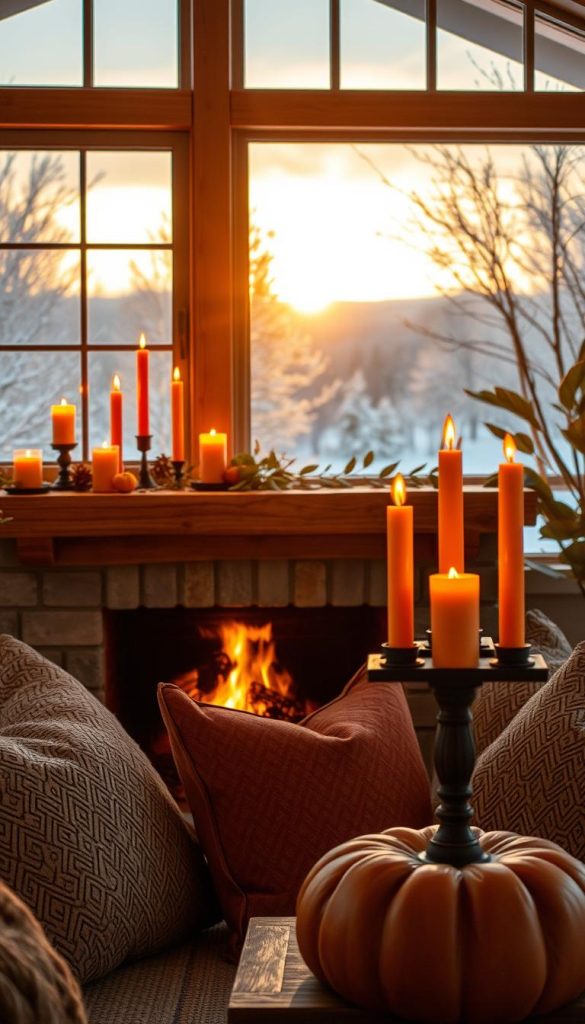 Thanksgiving Candle Displays