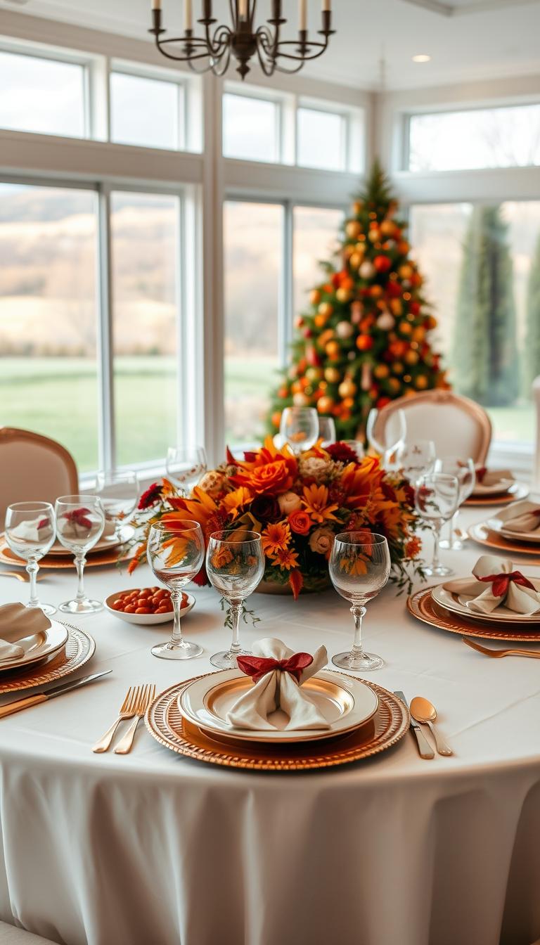 Thanksgiving Decorations Table Setting Dinnerware Sets