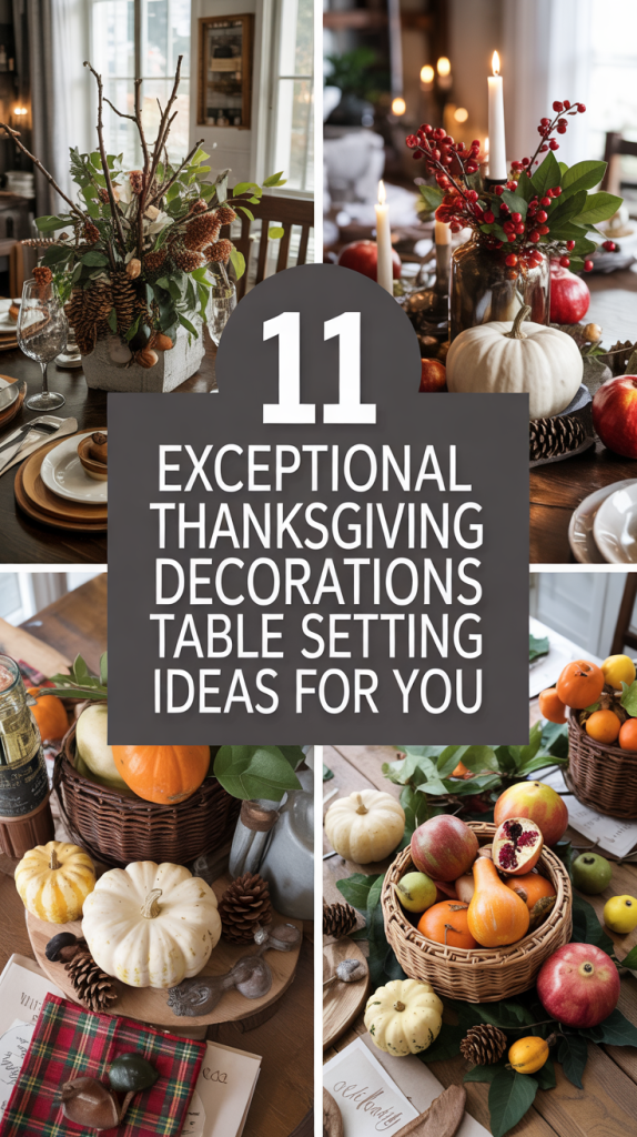 Thanksgiving Decorations Table Settings