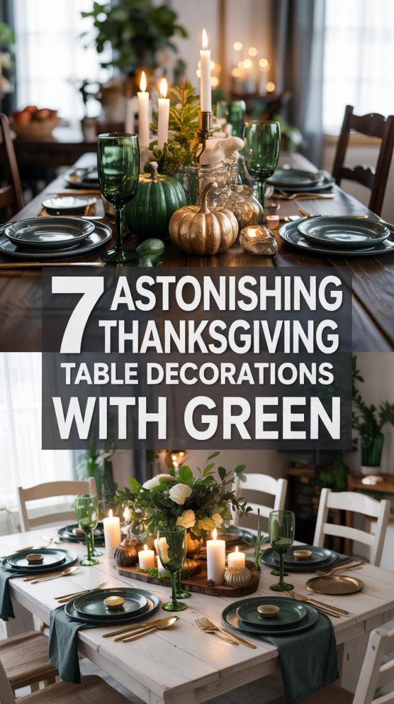 Thanksgiving Table Decorations Thanksgiving Table Decorations Green