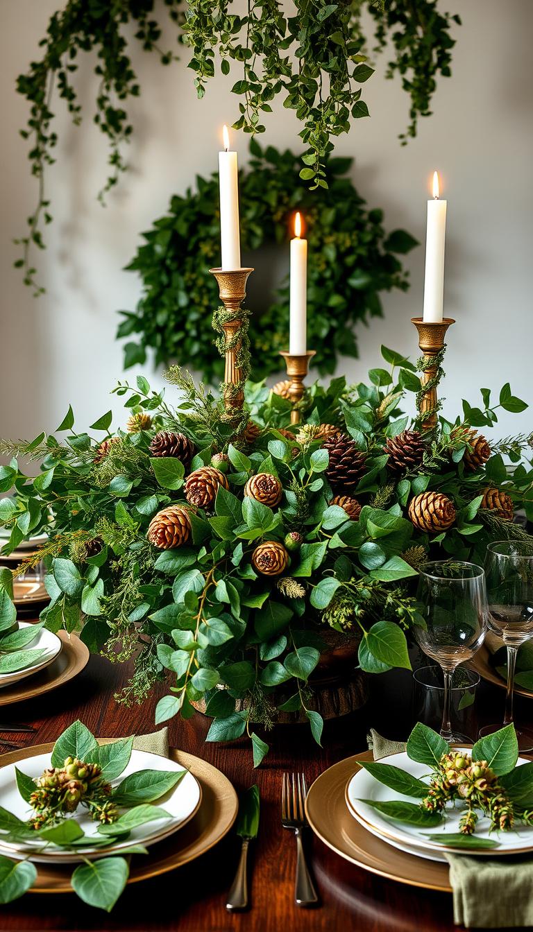 Thanksgiving Table Decorations Green