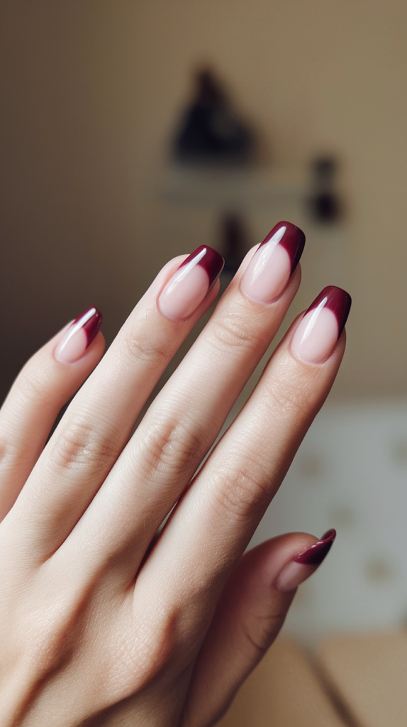 Simple Christmas Nails White Christmas Nails