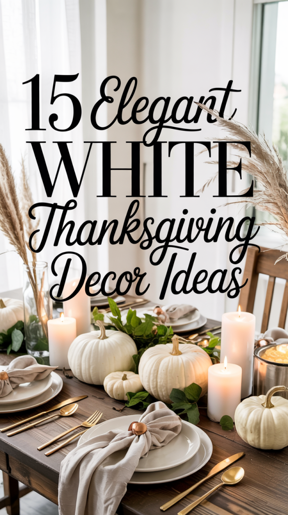 White Thanksgiving Decor