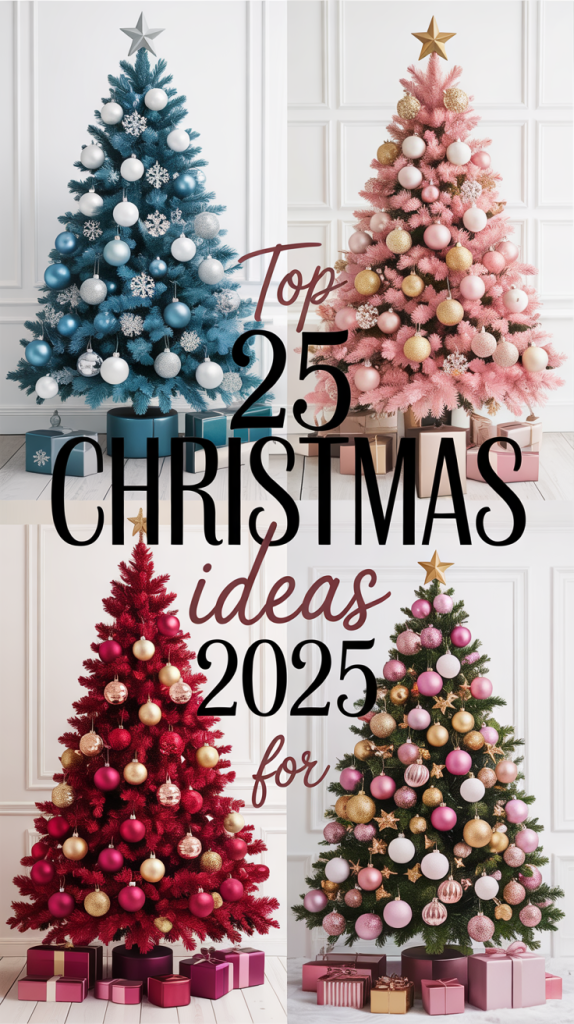 Christmas ideas 2025 trends christmas tree decorations themes color schemes decorating ideas ideas