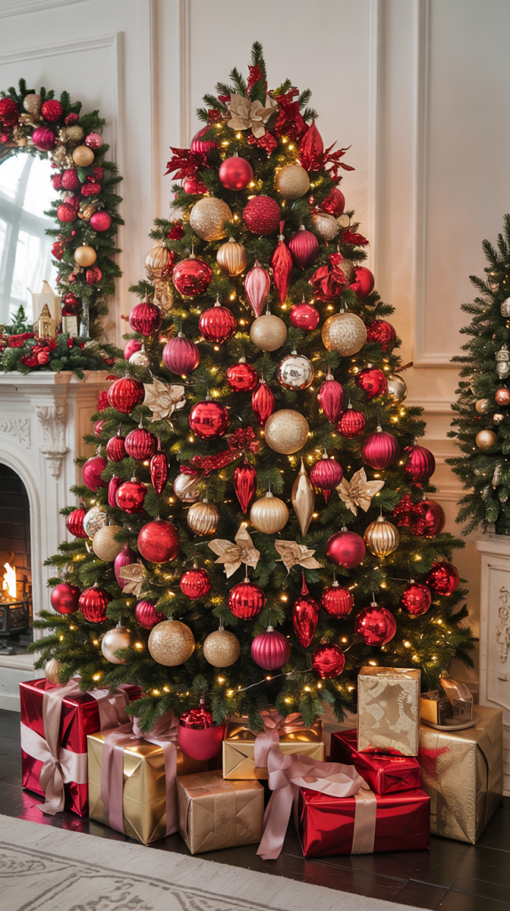 Christmas ideas 2025 trends christmas tree ideas 2025 trends red and gold