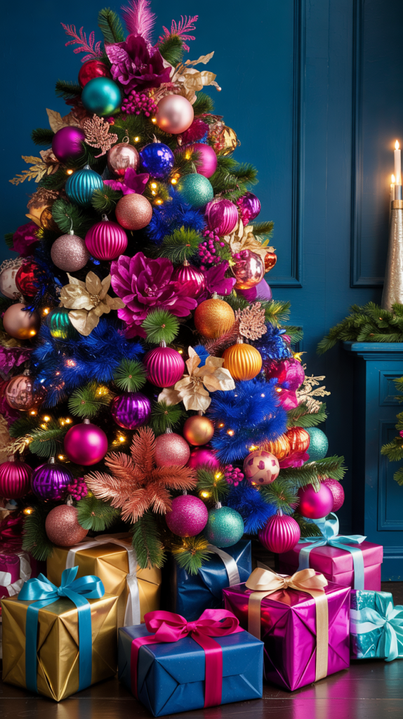 christmas tree ideas color schemes