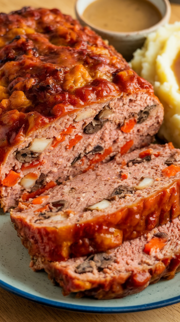 Easy Healthy Dinner Recipes for Family family meatloaf made with turkey, shredded carrots, onions, and herbs