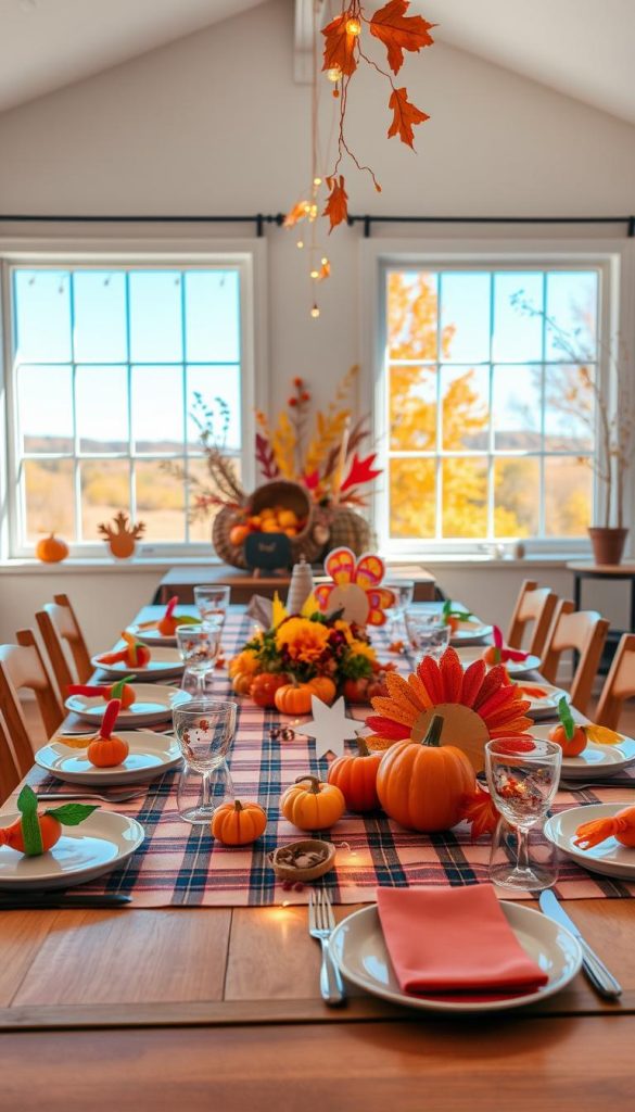 kid-friendly thanksgiving table ideas