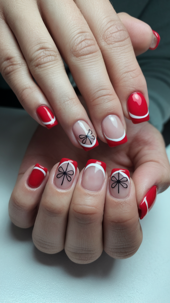 Simple Christmas Nails nightmare before Christmas Nails