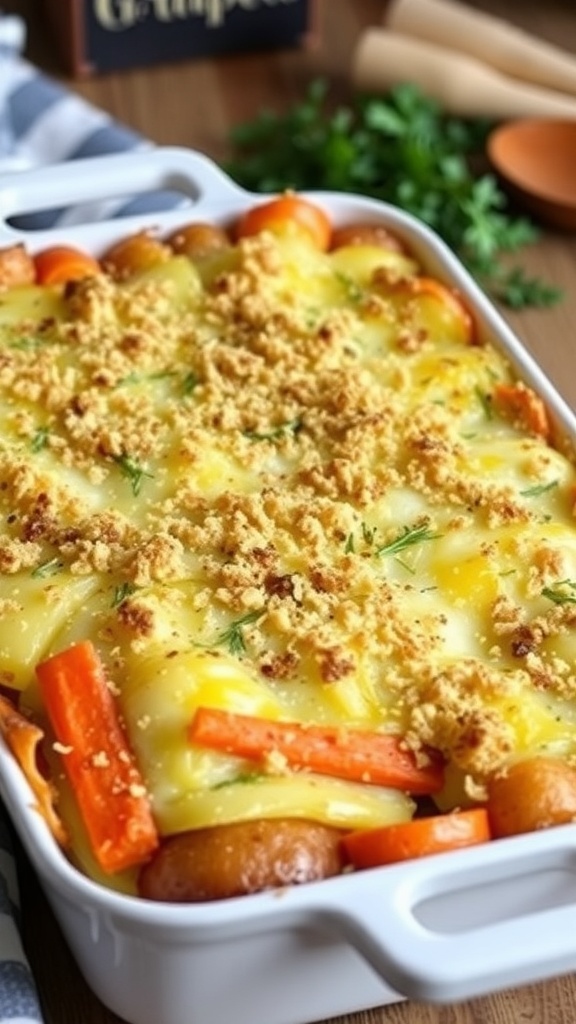 Cheesy Root Vegetable Gratin Recipe