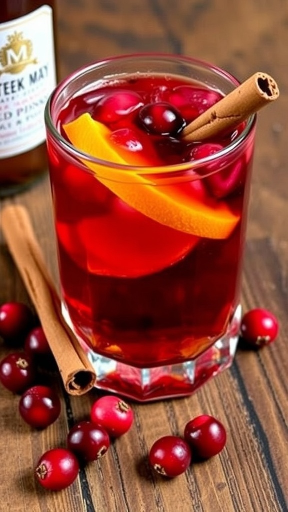 Spiced Cranberry Orange Old Fashioned Recipe