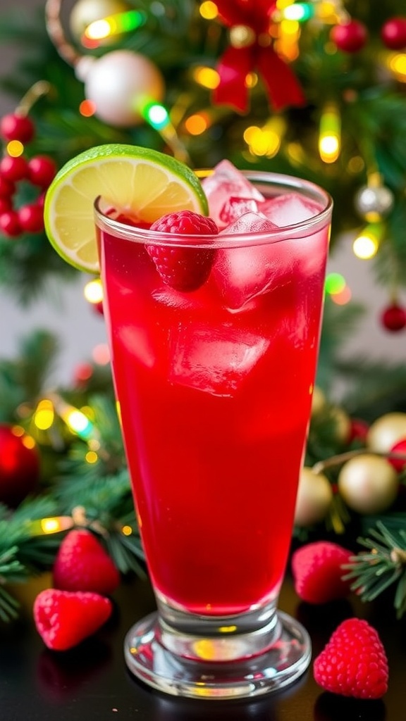Sleigh Ride Raspberry Fizz Recipe