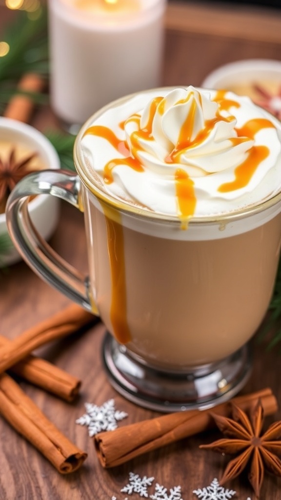 Cozy Caramel Eggnog Latte Recipe
