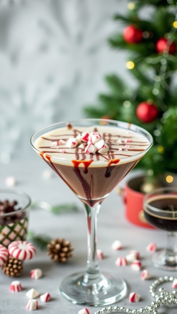 Peppermint Bark Chocolate Martini Recipe